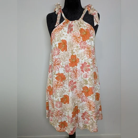 Minkpink Women's Tabitha Dress in Rayon-voile Halterneck Orange Sz XL Like New! - Picture 5 of 11